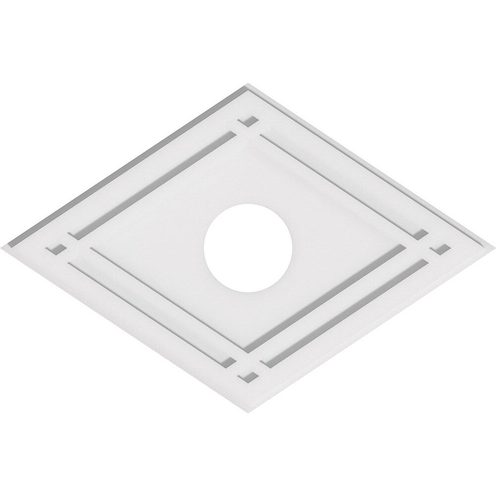 Diamond Architectural Grade PVC Contemporary Ceiling Medallion