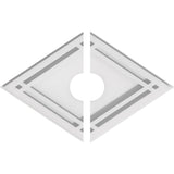 Diamond Architectural Grade PVC Contemporary Ceiling Medallion