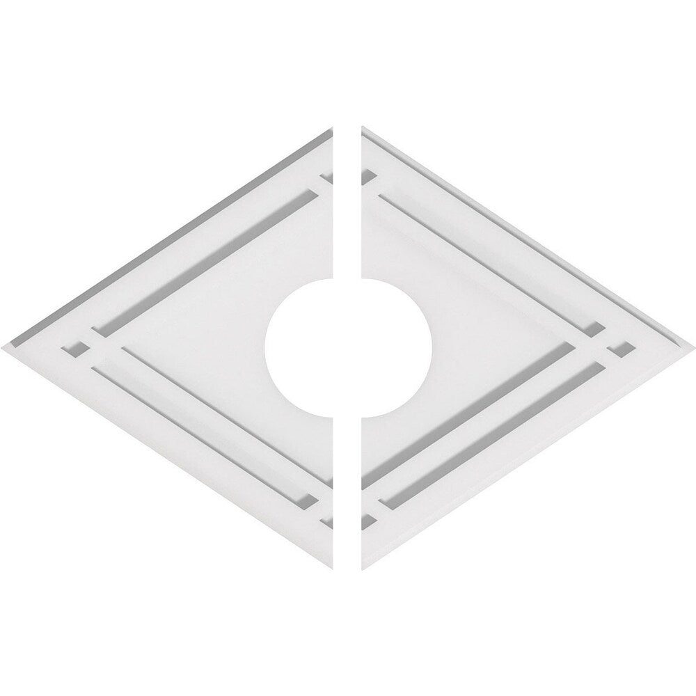 Diamond Architectural Grade PVC Contemporary Ceiling Medallion