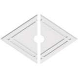 Diamond Architectural Grade PVC Contemporary Ceiling Medallion