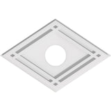 Diamond Architectural Grade PVC Contemporary Ceiling Medallion