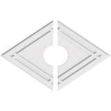 Diamond Architectural Grade PVC Contemporary Ceiling Medallion