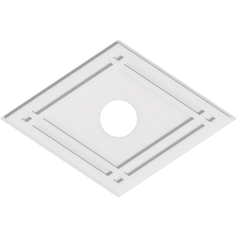 Diamond Architectural Grade PVC Contemporary Ceiling Medallion