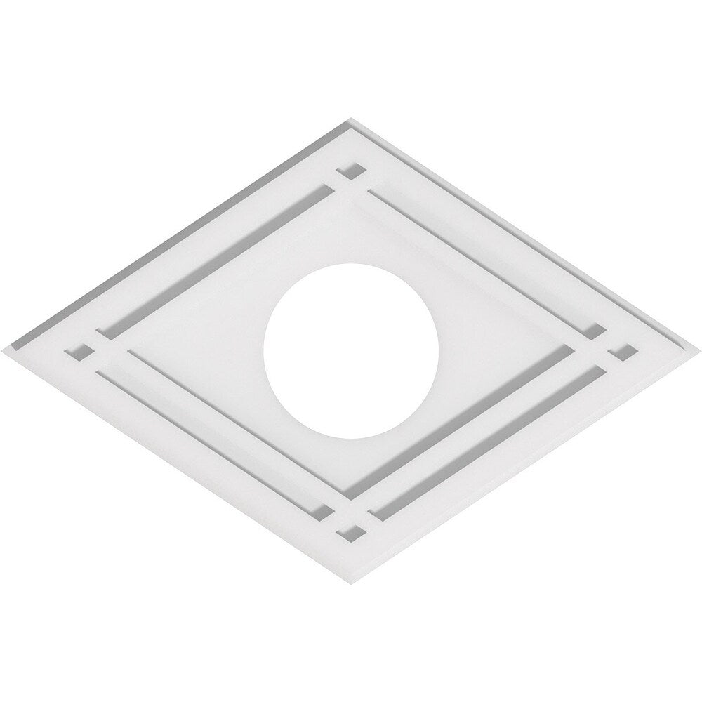 Diamond Architectural Grade PVC Contemporary Ceiling Medallion