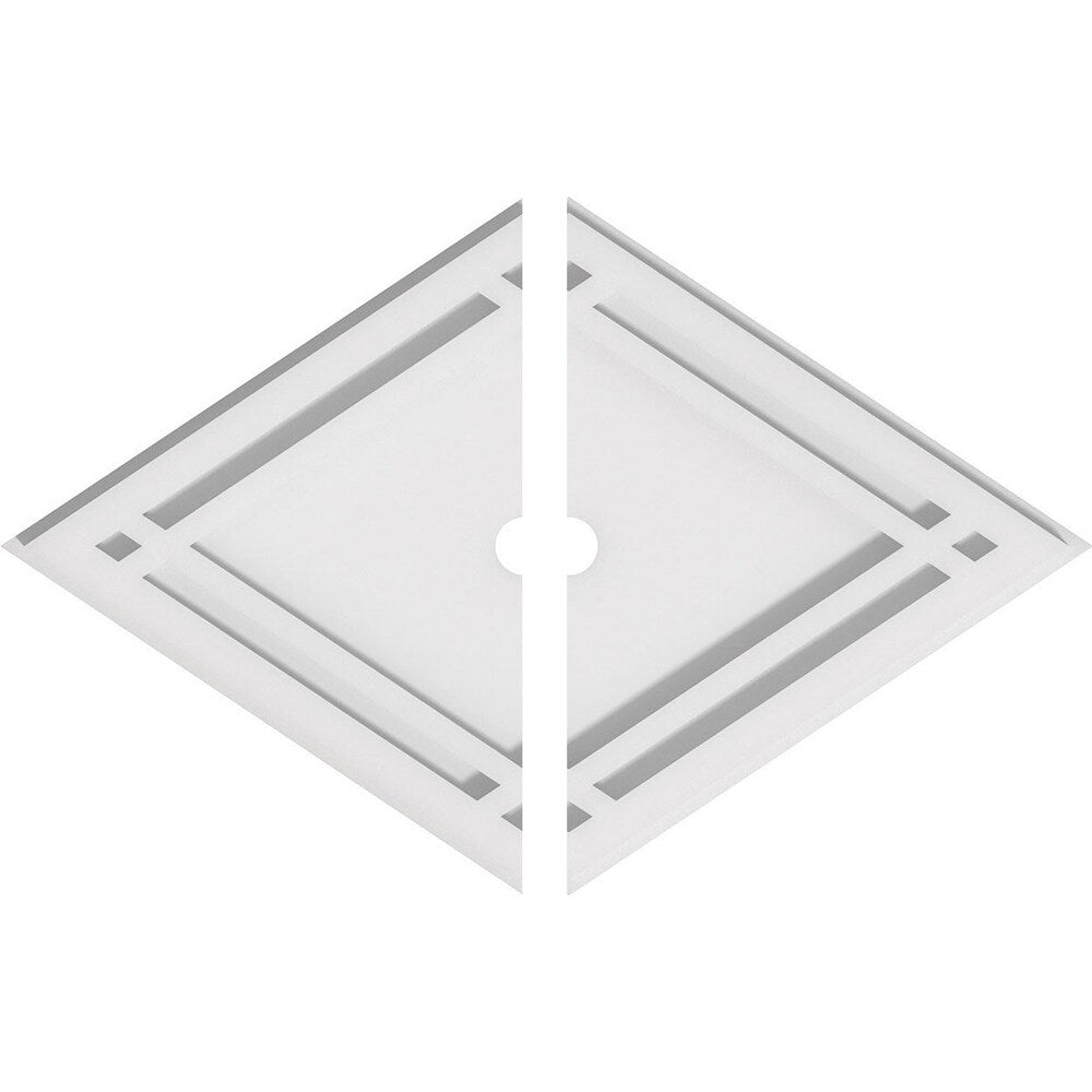 Diamond Architectural Grade PVC Contemporary Ceiling Medallion