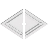 Diamond Architectural Grade PVC Contemporary Ceiling Medallion