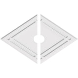 Diamond Architectural Grade PVC Contemporary Ceiling Medallion