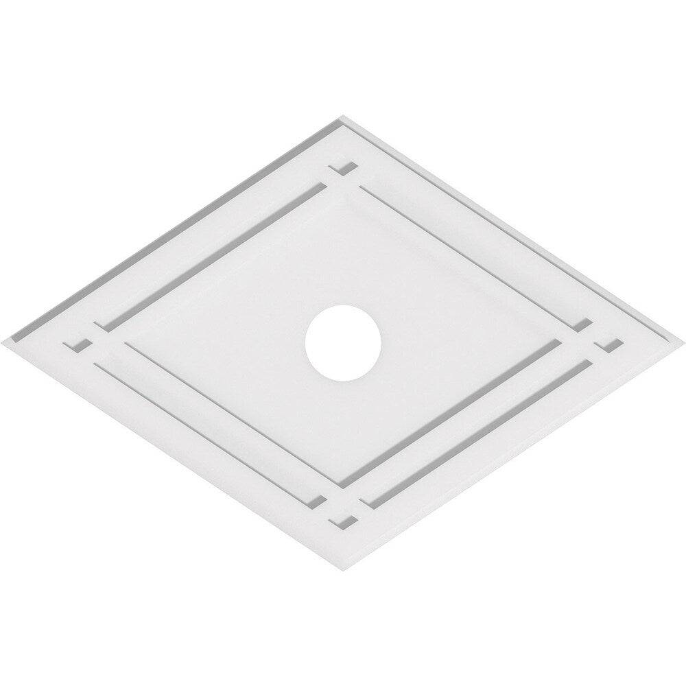 Diamond Architectural Grade PVC Contemporary Ceiling Medallion