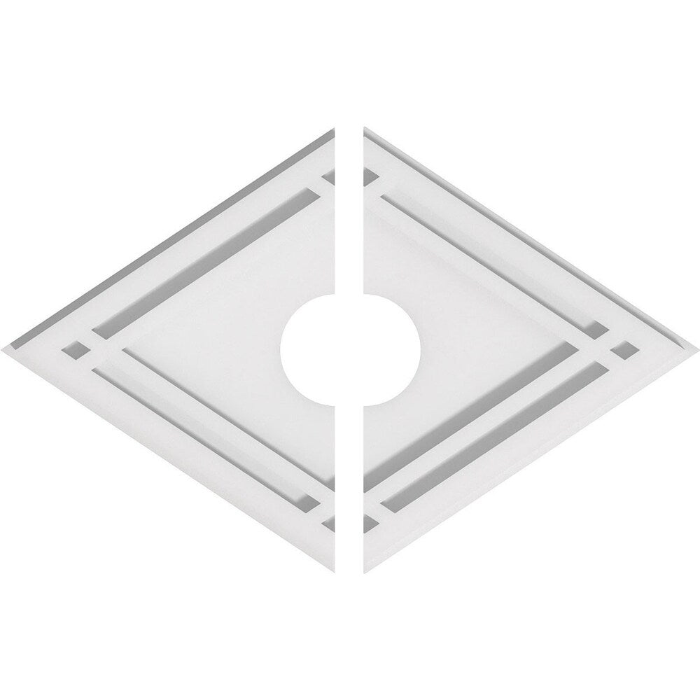 Diamond Architectural Grade PVC Contemporary Ceiling Medallion