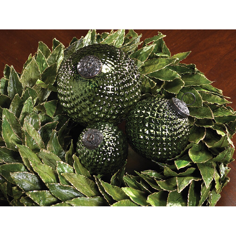 Diamond Design Glass Ball Ornament
