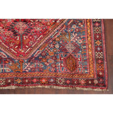 Diamond Vintage Hand Knotted Tribal Shiraz Persian Oriental Area Rug - 8'4" X 5'0"