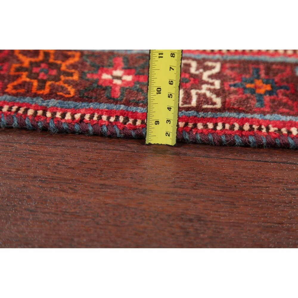 Diamond Vintage Hand Knotted Tribal Shiraz Persian Oriental Area Rug - 8'4" X 5'0"