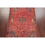 Diamond Vintage Hand Knotted Tribal Shiraz Persian Oriental Area Rug - 8'4" X 5'0"