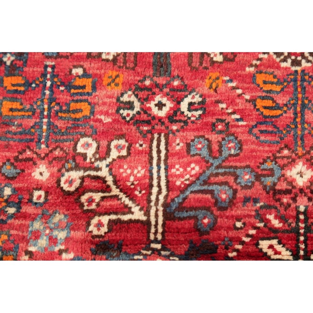 Diamond Vintage Hand Knotted Tribal Shiraz Persian Oriental Area Rug - 8'4" X 5'0"