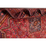 Diamond Vintage Hand Knotted Tribal Shiraz Persian Oriental Area Rug - 8'4" X 5'0"