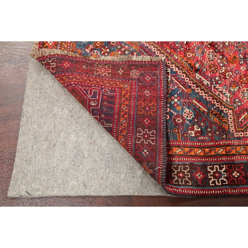 Diamond Vintage Hand Knotted Tribal Shiraz Persian Oriental Area Rug - 8'4" X 5'0"