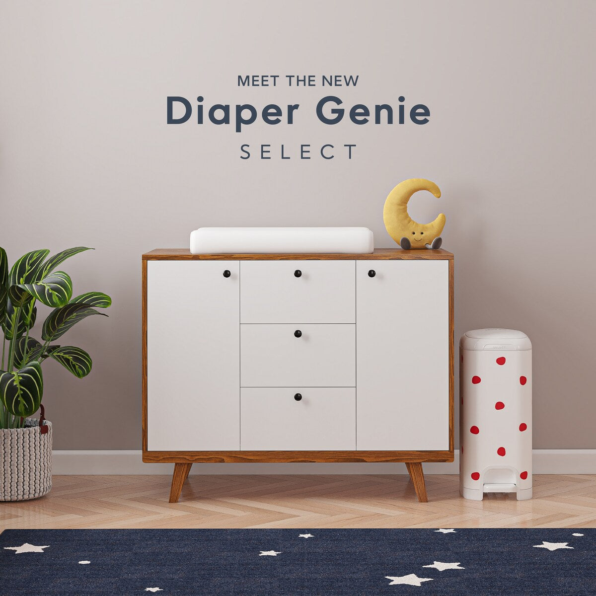 Diaper Genie Select Pail with Starter Refill