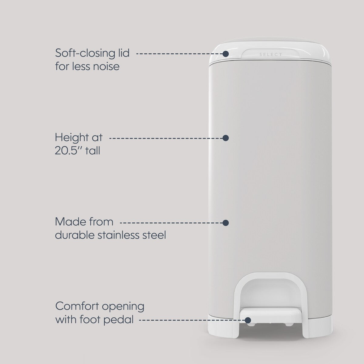 Diaper Genie Select Pail with Starter Refill