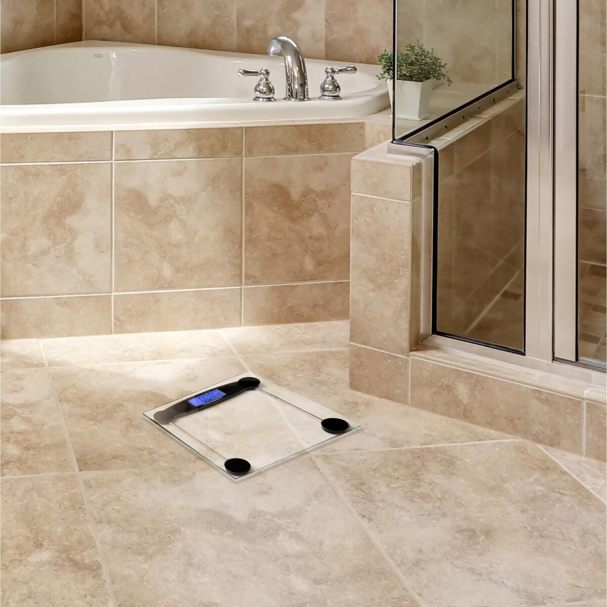 Prominence Home Digital Bathroom Scale for Body Weight, Auto Step-On Design, Ultra Thin