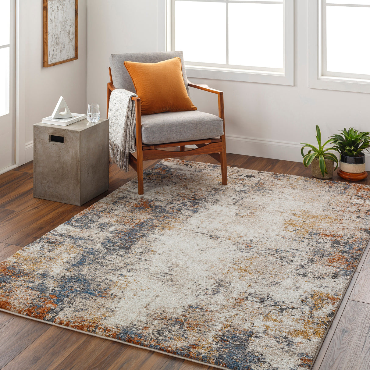 Livabliss Dilay Modern Abstract Plush Area Rug