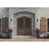 Dillard Collection One-Light Antique Bronze Outdoor Wall Lantern - 9.75 in x 9.5 in x 18.12 in