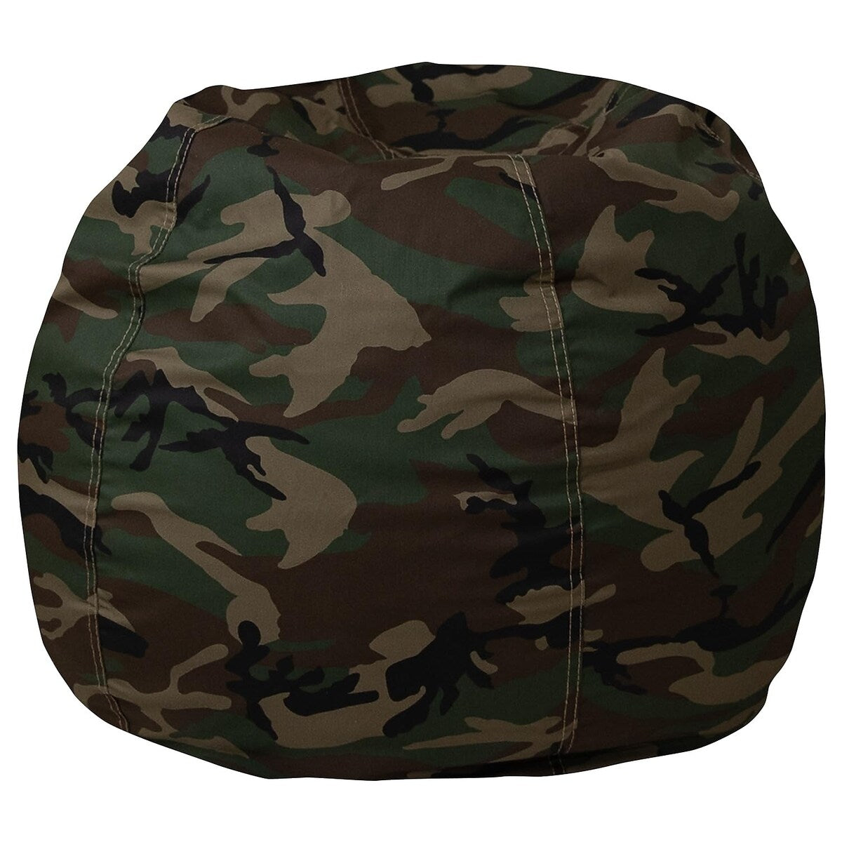 Dillon Small Bean Bag Chair for Kids and Teens, Foam-Filled Beanbag Chair with Machine Washable Cover, Camouflage