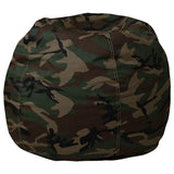 Dillon Small Bean Bag Chair for Kids and Teens, Foam-Filled Beanbag Chair with Machine Washable Cover, Camouflage