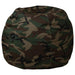 Dillon Small Bean Bag Chair for Kids and Teens, Foam-Filled Beanbag Chair with Machine Washable Cover, Camouflage