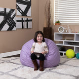 Dillon Small Bean Bag Chair for Kids and Teens, Foam-Filled Beanbag Chair with Machine Washable Cover, Camouflage