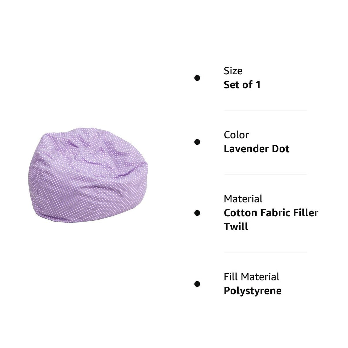 Dillon Small Bean Bag Chair for Kids and Teens, Foam-Filled Beanbag Chair with Machine Washable Cover, Camouflage