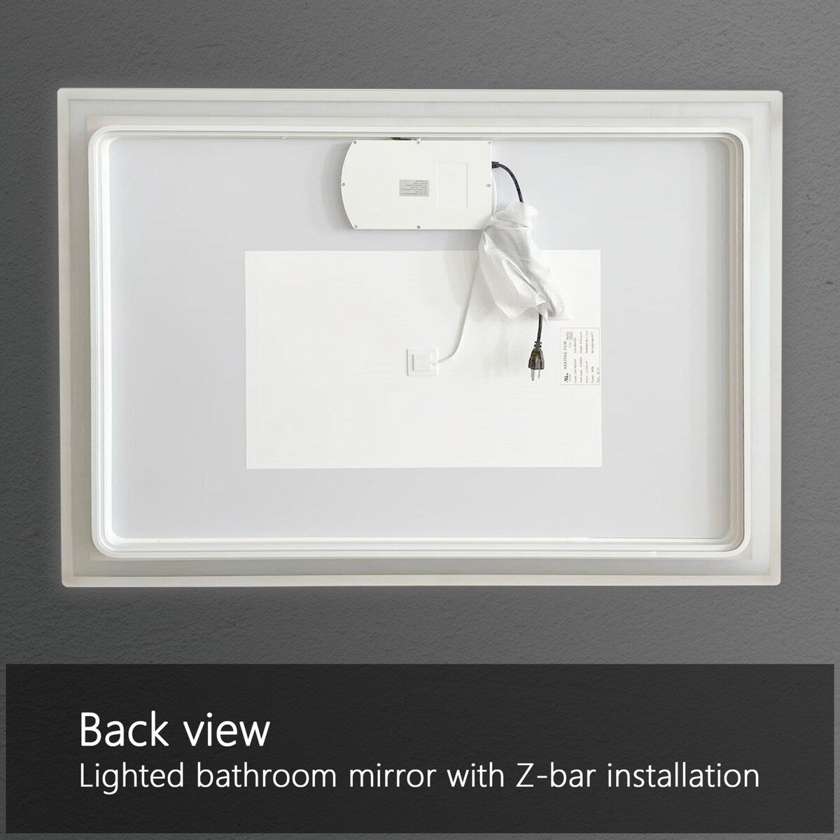 Dimmable LED Bathroom Vanity Mirror with Anti-Fog, Backlit + Front Lit