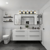 Dimmable Square Bathroom Crystal Vanity Light Wall Sconces