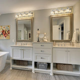 Dimmable Square Bathroom Crystal Vanity Light Wall Sconces