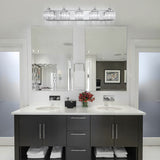 Dimmable Square Bathroom Crystal Vanity Light Wall Sconces