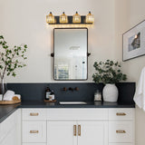 Dimmable Square Bathroom Crystal Vanity Light Wall Sconces