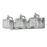 Dimmable Square Bathroom Crystal Vanity Light Wall Sconces