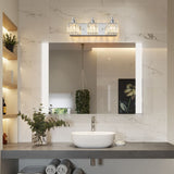 Dimmable Square Bathroom Crystal Vanity Light Wall Sconces
