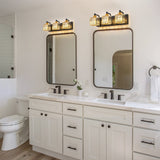 Dimmable Square Bathroom Crystal Vanity Light Wall Sconces