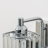 Dimmable Square Bathroom Crystal Vanity Light Wall Sconces