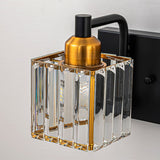 Dimmable Square Bathroom Crystal Vanity Light Wall Sconces