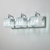 Dimmable Square Bathroom Crystal Vanity Light Wall Sconces