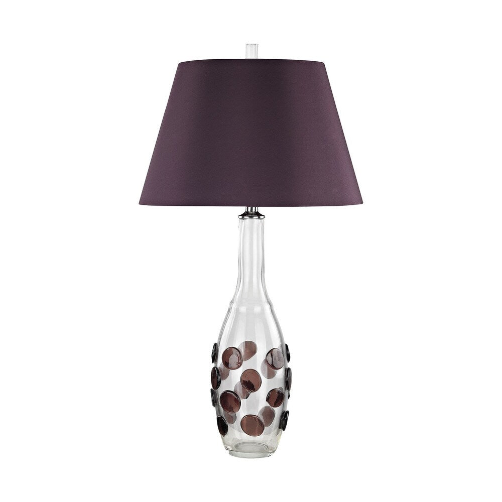 Dimond Lighting Garnet Confiserie Glass Table Lamp with Garnet Shade