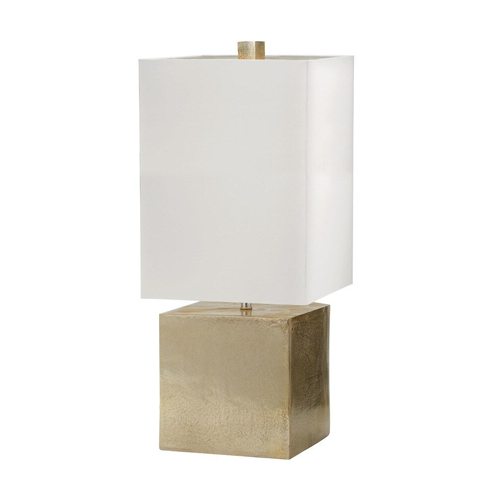 Dimond Lighting Silver Cement Cube Table Lamp