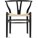 Y Back Wooden Dining Chair with Woven Seat, Farmhouse Style Elbow Chair for Home Kitchen & Office Use, Natural
