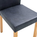 Dining Chairs 2 pcs Gray Faux Leather