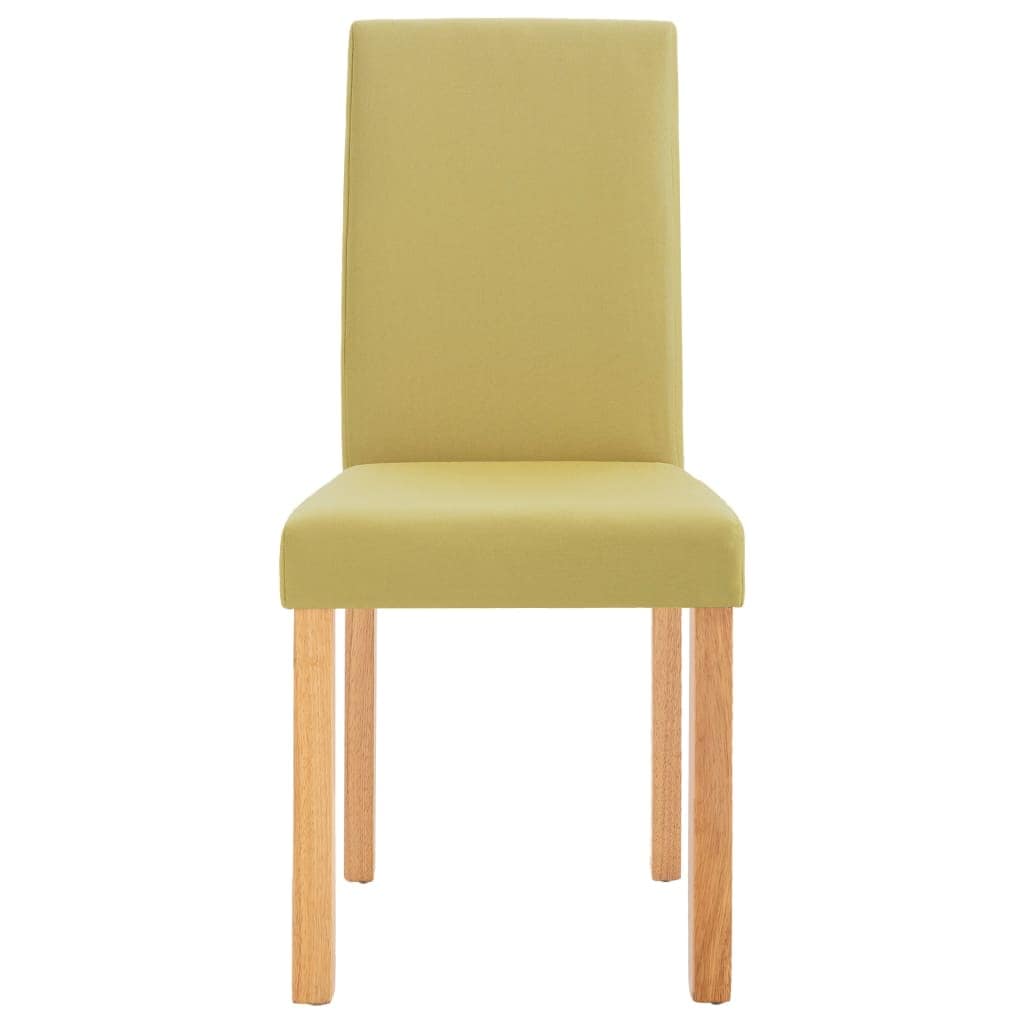 Dining Chairs 2 pcs Green Fabric