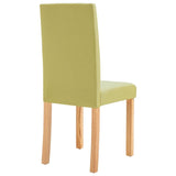 Dining Chairs 2 pcs Green Fabric