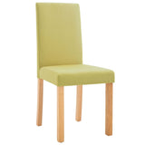 Dining Chairs 2 pcs Green Fabric