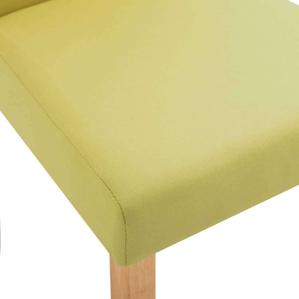 Dining Chairs 2 pcs Green Fabric