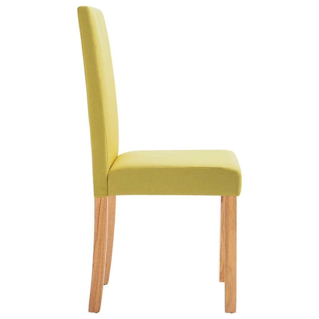 Dining Chairs 2 pcs Green Fabric